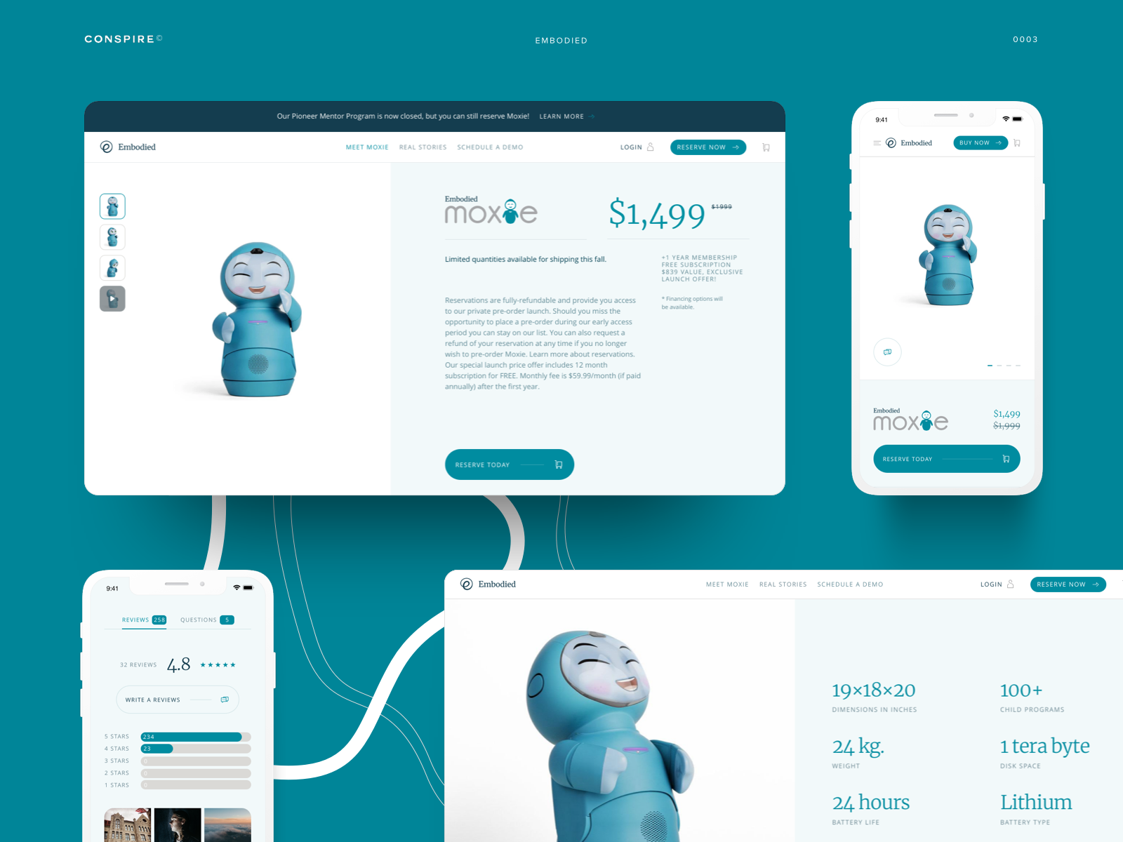 Custom theme developed for Embodied Moxie.  It features a distinct art direction, thoughtful information architecture and powerful functionality that enhances the buying experience.